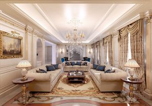طراحی داخلی آپارتمان کلاسیک