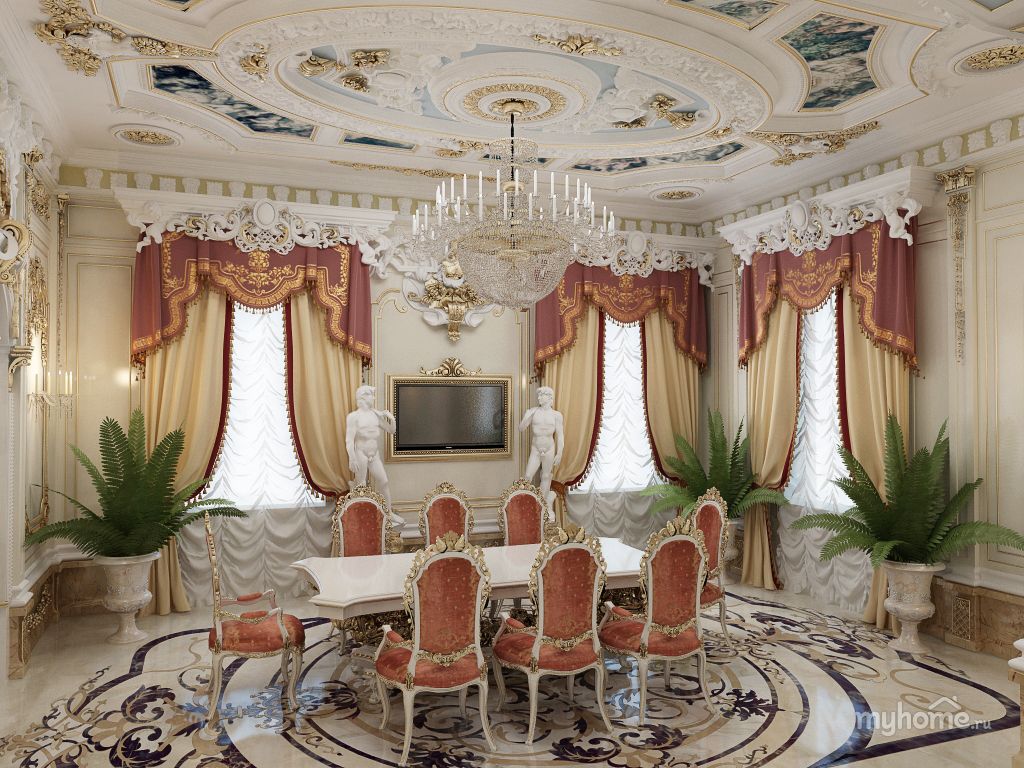 معماری داخلی خانه به سبک کلاسیک