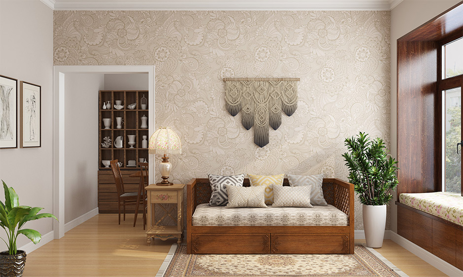 طراحی و چیدمان پذیرایی مستطیل