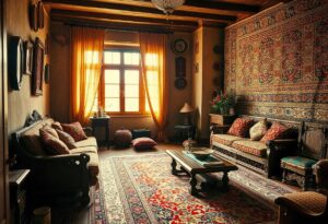 دکوراسیون پذیرایی ایرانی جدید